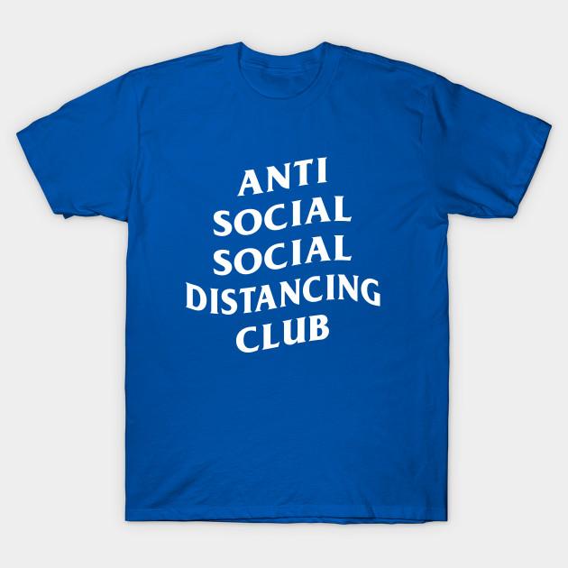 Unisex Fashion TShirt Antisocial Social Distancing Club Print TShirt Plus Size S-5XL T-Shirt 100%Cotton Tops O Neck Short Sleeve Tees