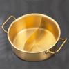 Double flavor golden pot Commercial gold imitation copper Soup pot cooker Stainless steel hot pot hotpot Boiler for gas cookware
