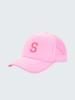 1pc Kid's 26 Alphabet Baseball Cap, Fashion Versatile Casual Sun Hat,Pink Mesh Breathable Trucker Cap, Suitable For Girls