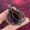 Red Fire Labradorite Gemstone Pendant Decent Jewelry Copper Wire Wrapped Pendant