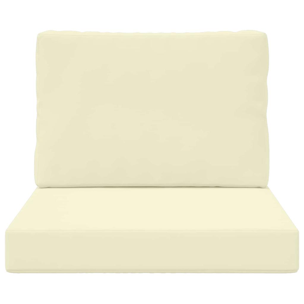 Outdoor Sofa Cushion 2 Pcs Cream Polyester