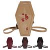 Women Coffin Satchel Purse Novelty Gothic Crossbody Bag Versatile Rose Crossbody Pouch Gothic Coin Purse Halloween Gift