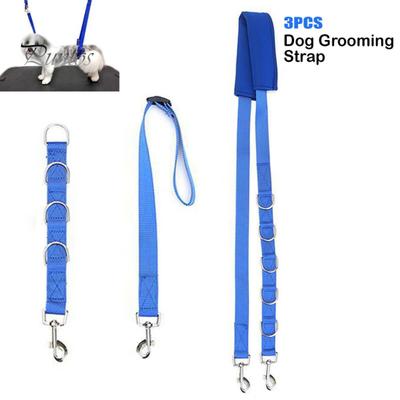 3Pcs Pet Grooming Kit with Grooming Ring Multi-functional Adjustable Extension Strap Pet Grooming Rope
