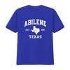Mens Abilene Texas TX vintage State Athletic style T Shirt Black 4X Large vintage Washed Casual Slightly streetwear Soft