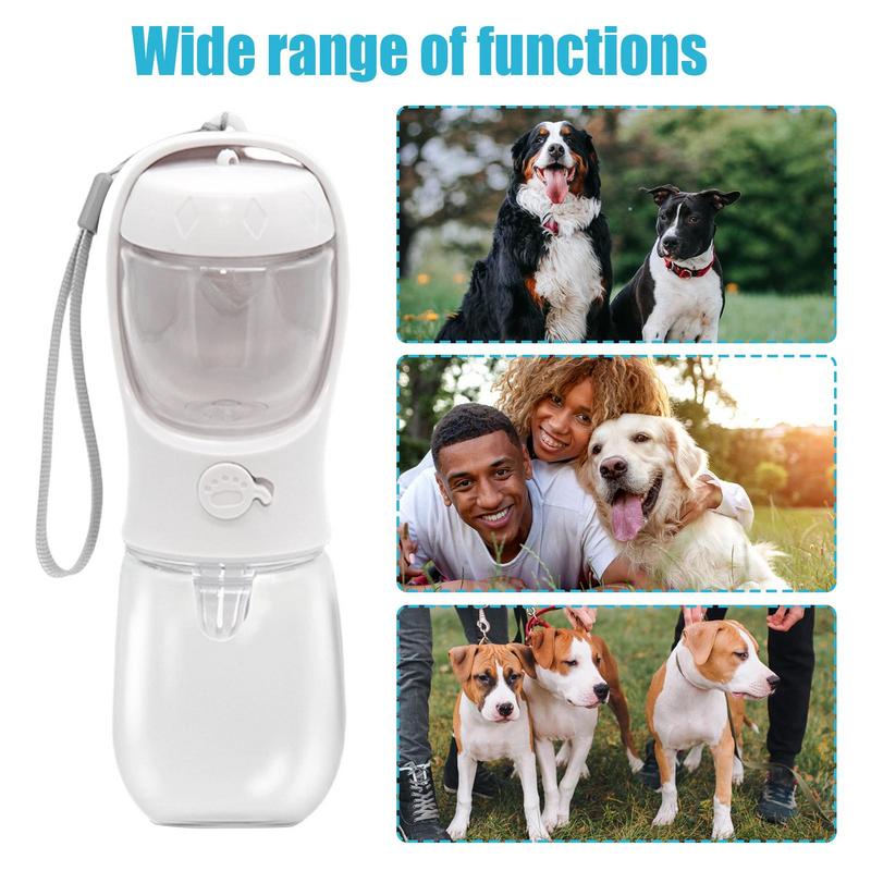 2 In 1 Dog Drinking Cup Dog Walking Water Bottle Multifunction Dog Dry Food Water Dispenser For Walking Camping Home Travelling
