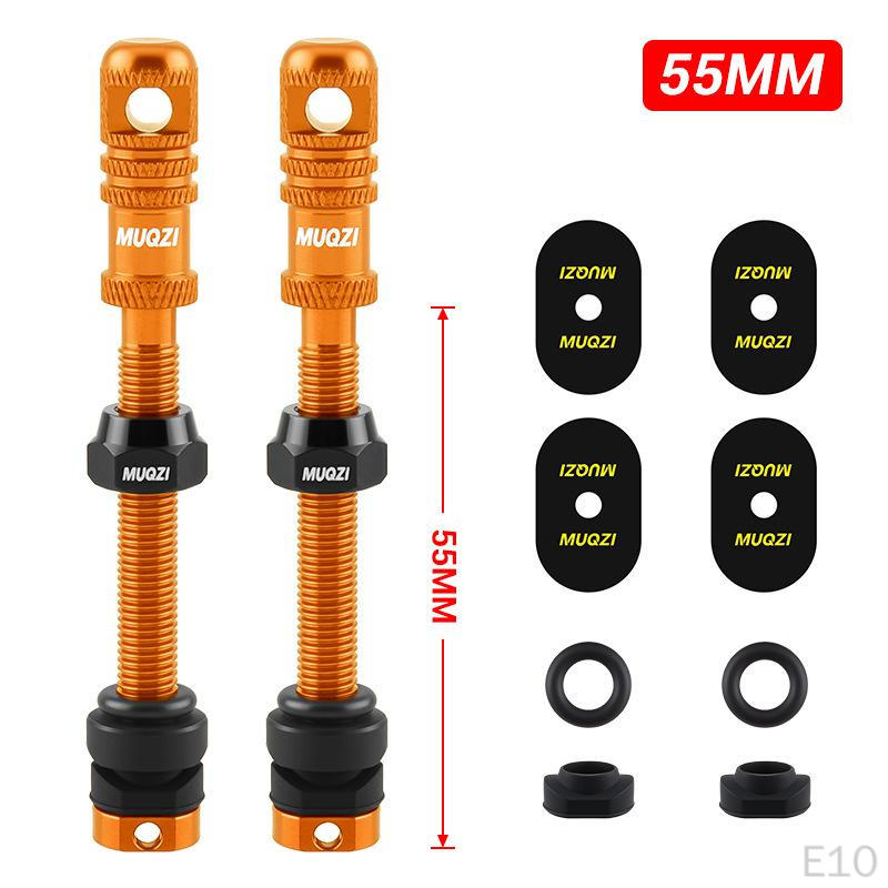2 Pieces Aluminum Alloy Tubeless Presta Valve Stem with Core Remover Tool for Most Rims