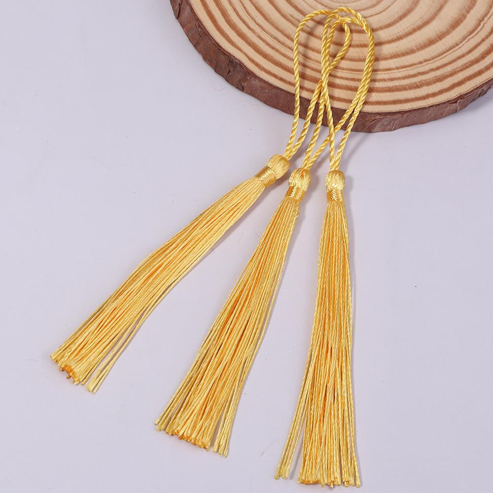 30-100pcs/lot Colorful Polyester Silk Tassel Fringe Cotton Tassels Trim For Sewing Curtains Accessories DIY Bookmark Decoration