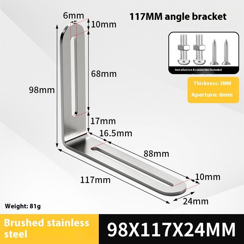 2 Stück Edelstahl Verstellbarer 90-Grad-Winkel L-Form, Eckwinkel, Mehrere Größen Geeignet für Schränke Möbel