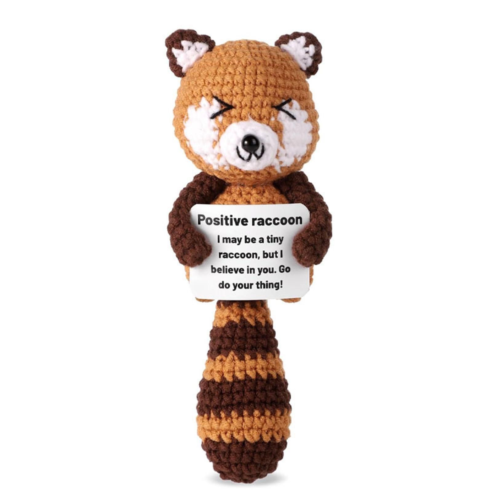 

Позитивная и милая кукла-енот, эмоциональная поддержка, кукла-енот, подарки для семьи и друзей One Size