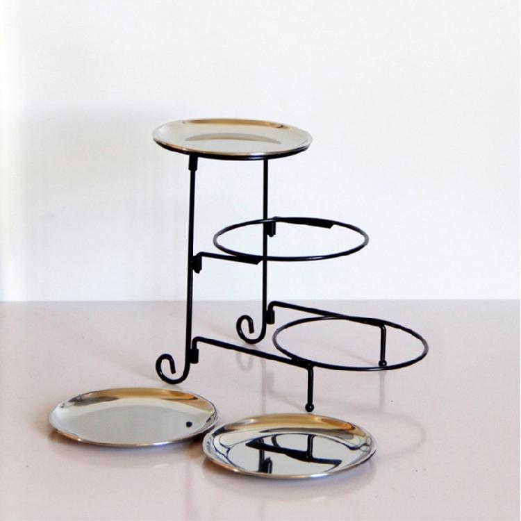 Three Tiers Display Stand for Festives and Casual Dining Detachable Cake Holder Wedding Banquets Cupcakes Holder