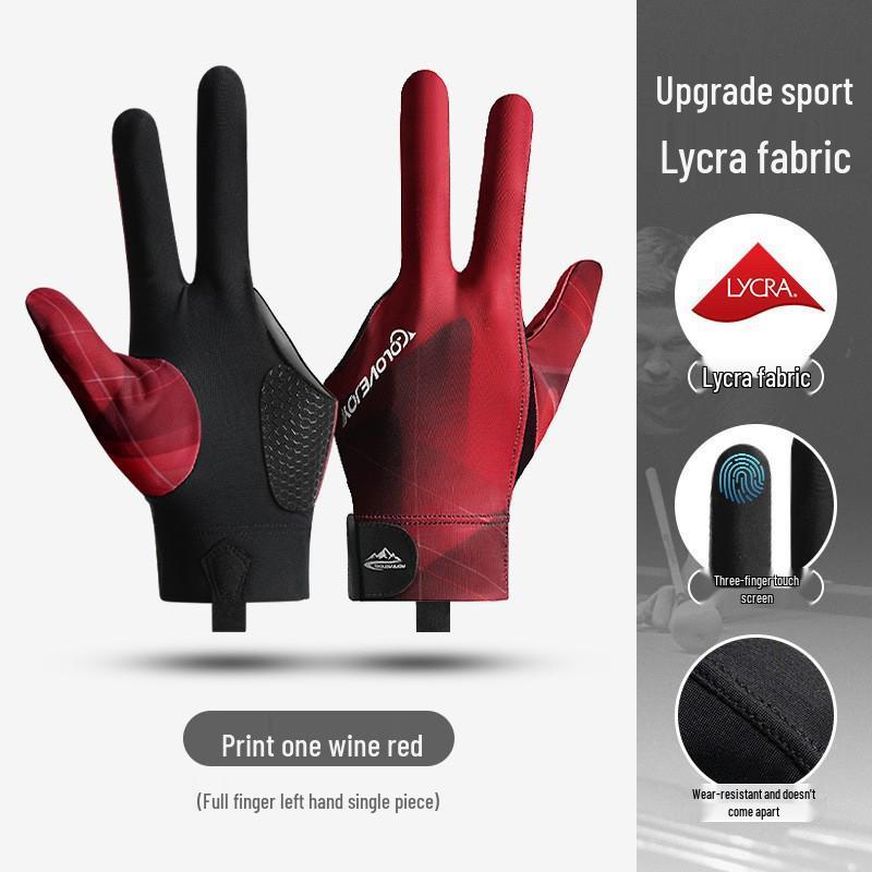

GOLOVEJOY Three-Finger Non-Slip Breathable Table Tennis Snooker Gloves for Men & Women