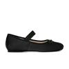 [Shei Su Yinyin] First Meeting In July~ Bow Satin Light Mouth Versatile Casual Mary Jane Ballet Women's Shoes