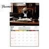 Cute Animal Desk Calendar 2027 Pugs Working Wall Calendar, Funny Dog Hanging Functional Daily Planner 12 Monthly with Unique Illustrations for
