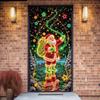 Santa Claus Christmas Hanging Cloth Fluorescent New Year Decoration  Entrance and Room