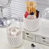 360° Rotating Makeup Brush Storage Rack - Multifunctional Cosmetic and Beauty Tool Organizer with Rotating Rack and Lid