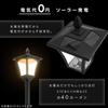 Living Out Solar Street Light with Flower Pot 3 Light Type Black