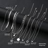 9 Pcs Simple Choker Necklaces for Women Fashion Love Heart Star Pendant Layered Necklace Jewelry Gift European and American