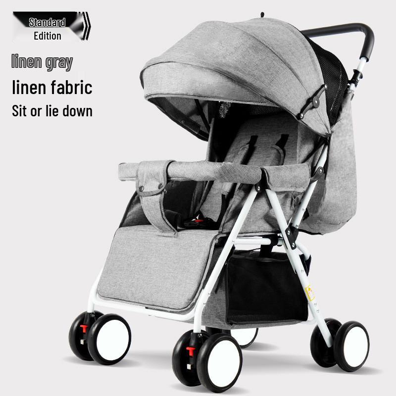 

Легкая трансформируемая детская коляска с откидной спинкой и амортизирующими колесами