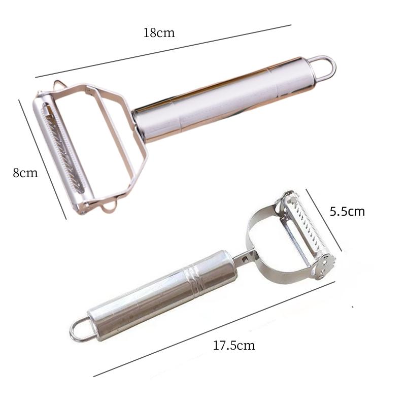 1 Pack Of Stainless Steel Peeler Kitchen Multifunctional Vegetable Cutter Fruit And Vegetable Tools Potato Carrot Melon Grater