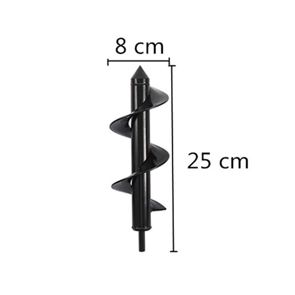 6 Types Earth Auger Spiral Drill Bit Spiral Ground Drill Plant Flower Seedling Planting Hole Digging Tool Cultivation Planter