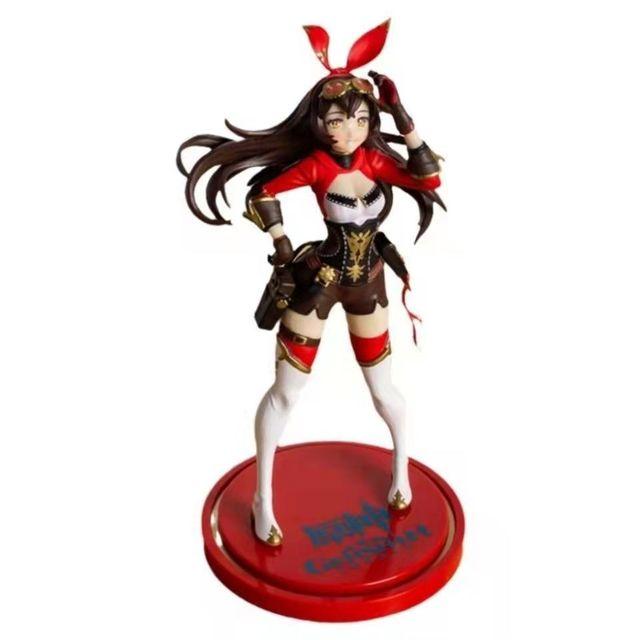 25cm Genshin Impact Figurine Hu Tao Figure Game Genshin Impact Keqing Amber Klee Mona Figma Figurine Model Toys