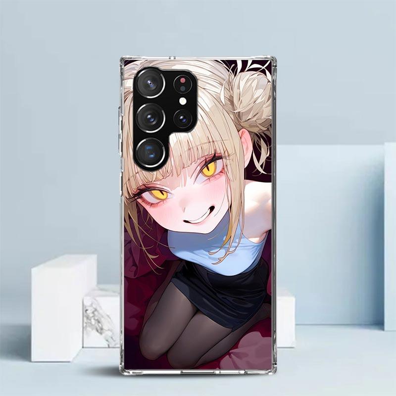 Himiko Toga My Hero Fashion Soft Cover for Samsung Galaxy S25 Edge S26 S24 S23 Ultra Phone Case S22 S21 Plus S20 FE Print Patter