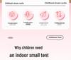 Princess Castle Indoor Tent for Kids - No Installation Required