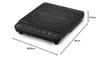 IRIS OHYAMA 1-Burner IH Cooktop, 1000W, Black, IHK-T392-B