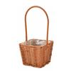 Handwoven Floral Basket Rattan Storage Basket for Picnics and Outdoor Activities
