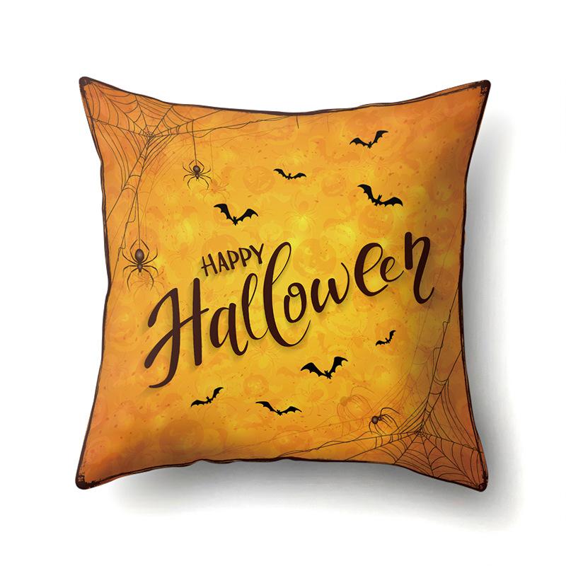 Halloween Pillowcase Car Waist Pillow Pumpkin Sofa Cushion Cover Office Home Living Room Pillowcase