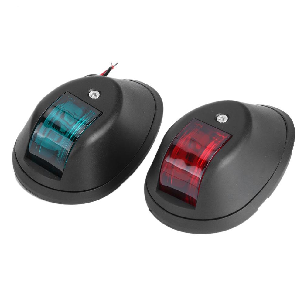 

Пара водонепроницаемых сигнальных ламп, красный, зеленый светодиодный навигационный сигнальный светильник для морской лодки, яхты, 12 В