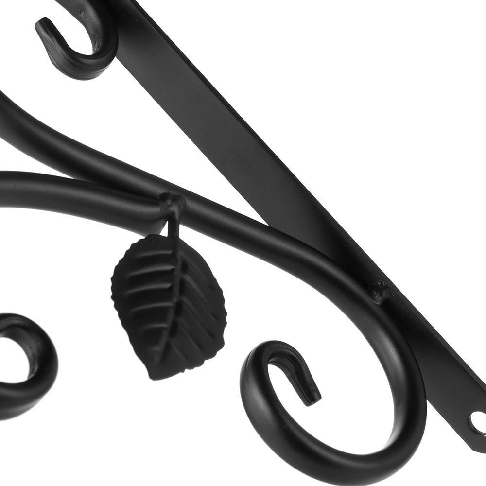 Vintage Wall Hanging Hook Flower Basket Bracket Metal Plant Bracket Garden Planter Hooks