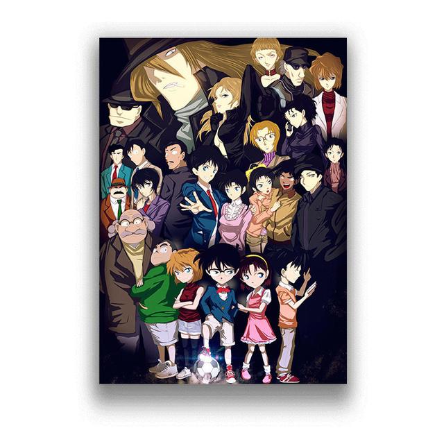 Detective Conan Anime Posters and Prints Canvas Painting Wall Pictures For Living Room Vintage Poster Decorative Home Decor
