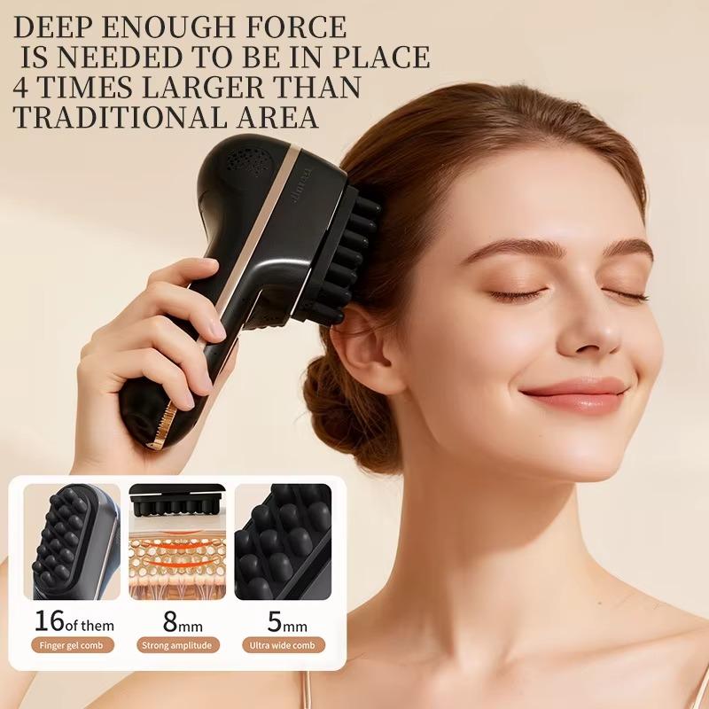 Wireless Electric Scalp Massage Comb, Negative Ion Mist Vibration Portable Hair Nourishing Device for Scalp Smooth Hair Care