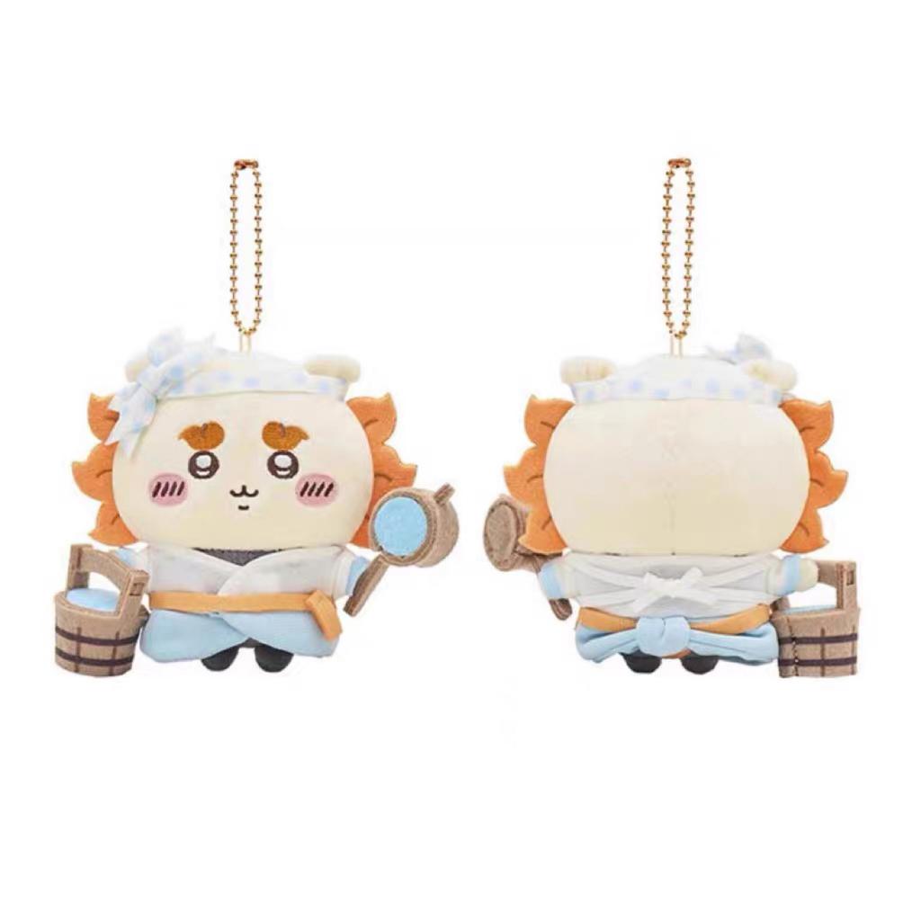 Plush Keychain Soft Cartoon Doll Small Hanging Pendant Stuffed Toy Accessory for Bags Backpacks and Keys with Metal Ball Chain