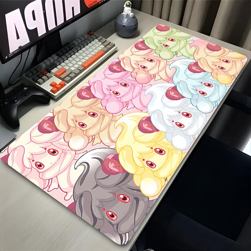 Mouse Pad Kawaii Anime Large Rubber Keyboard Mouse Mat PC Gaming Mouse Pad Laptop Desk Mat Ppokemon Alcremie Cute Mousepad