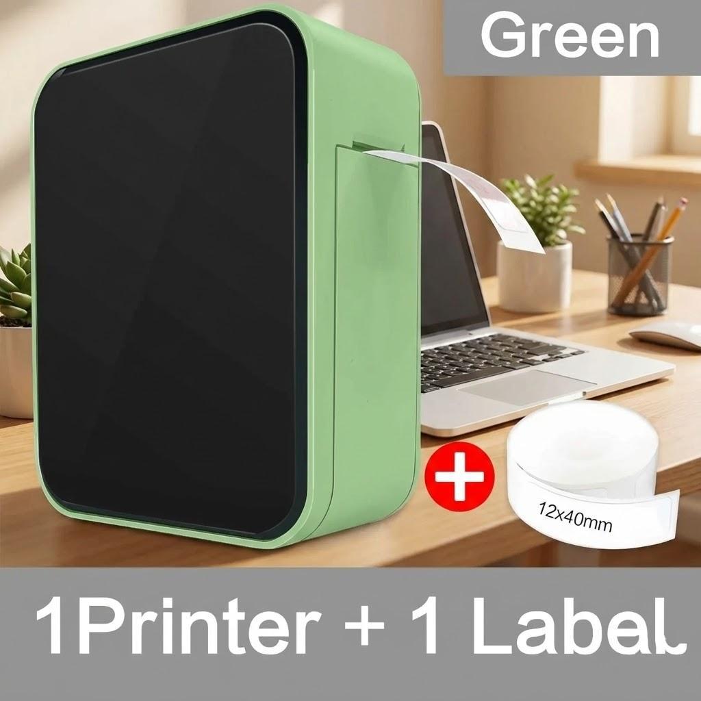 Wireless Portable Thermal Label Printer Home School Office Easy Use Multiple Templates Fonts