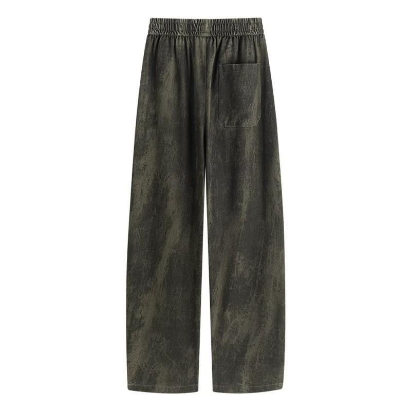 100% Cotton Straight Leg Sweatpants Men Women Plus Size Casual Trousers