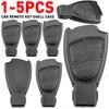1-5PCS Car Remote Key Shell 3 Buttons Key Case Cover Replacement for Mercedes Benz W203 W211 W204 Black