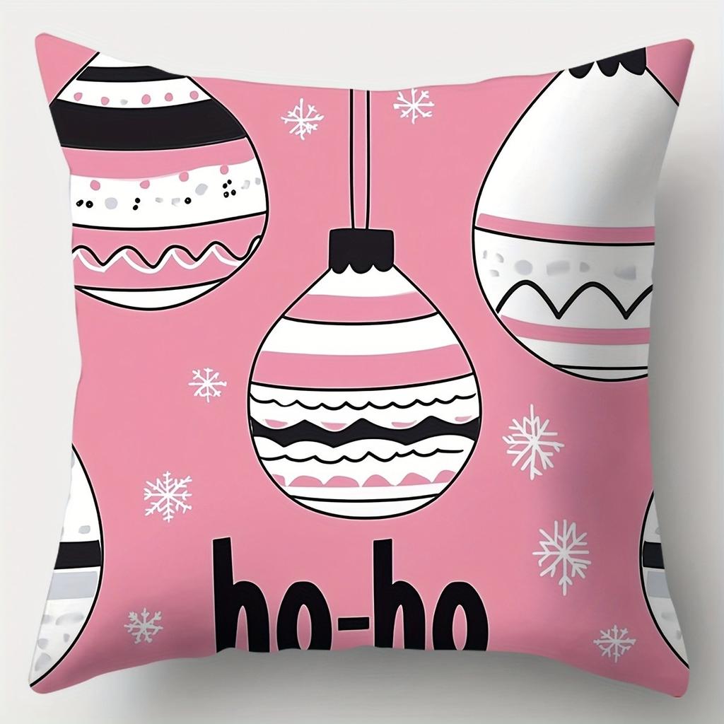 Weihnachtsdekor Kissenbezug Neujahrsgeschenk Niedliches Schneemann Weihnachtsmann Muster Heimdekoration Sofakissenbezug