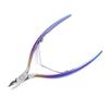 Iridescent Nail Art Manicure Set: Cuticle Nipper, Nail Clippers, Steel Pusher, Cuticle Remover