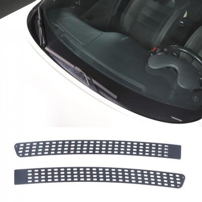 Black Aluminum Dashboard Air Vent Anti-Clog Grill Trim For Nissan Juke 2011-