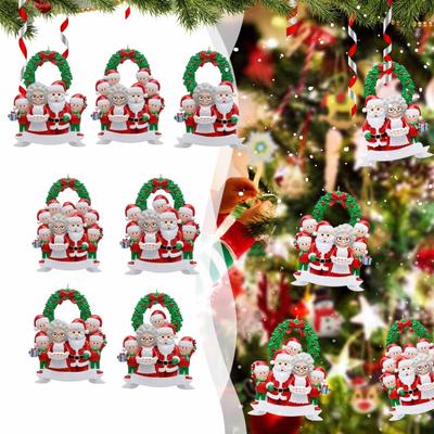 Christmas Cartoon Creative Pendants Home Christmas Tree Decorations Acrylic Double-sided Printing Pendants