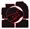 Tapis de sol en velours avec bordure rouge pour: Toyota Auris I hatchback, break (2006-2012)