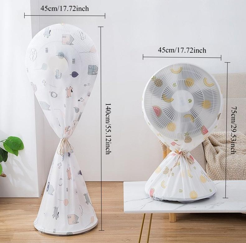 Portable Dustproof All-inclusive Electric Fan Dust Cover Household Floor Fan Cover Waterproof Protective Cover Accessories