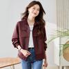 Spring and Autumn New Small Large Size Short Windbreaker Fashion Casual Tooling Top Jacket Women