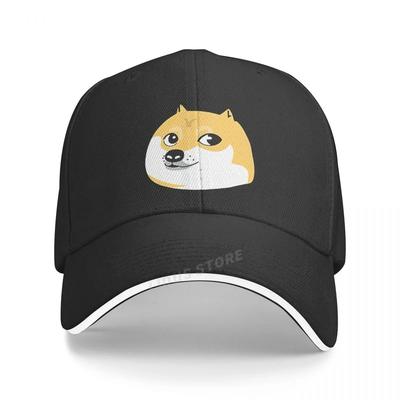 New Cartoon Doge Cotton Baseball Cap Lovely Animals Caps Men Women Akita Dog Pattern Hat Outdoor Sun Hat Adjustable Sports C