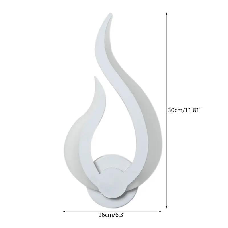 Xiaomi Creative Flame LED Modern Wall Lamp 12W AC85-265V Acrylic Touch Bedside Lamp for Indoor Corridor Bedroom Lighting