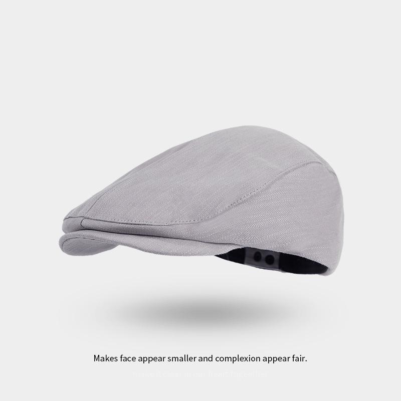 Beret British Plaid Peaked Cap Newsboy Cap Colorful Style Women Men's Forward Hat Winter Woman Vintage Linen Beret