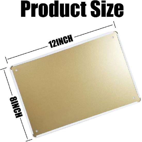 Vintage Bee Knowledge Tin Sign - Retro Metal Wall Art Decor for Classroom and Bathroom - Ect Hanging Poster 8 X 12 Inch